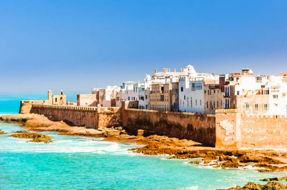 Essaouira coast with ramparts