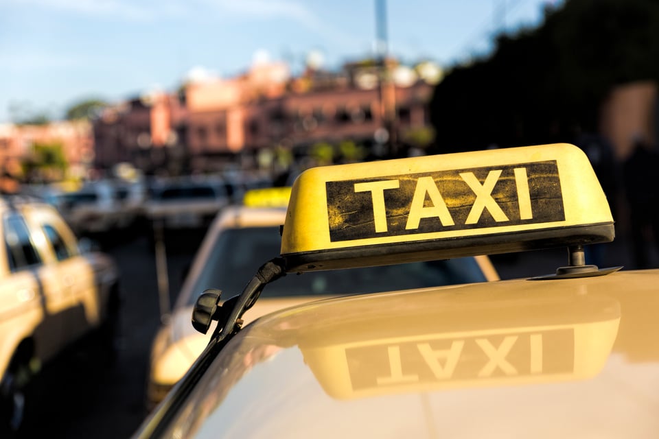 Moroccan town taxis, North Africa