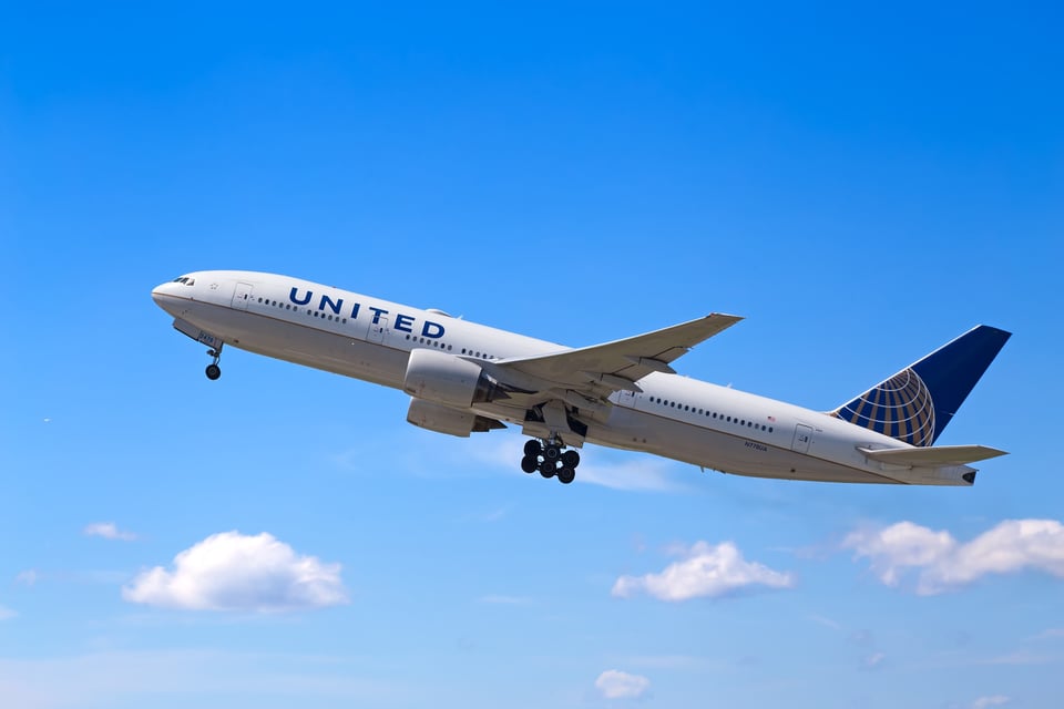 United Airline flight